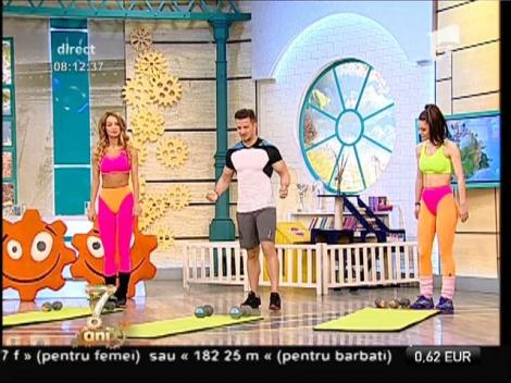 Fitness la Neatza! Antrenament care ajută să revii la kilogramele de dinainte de sărbători
