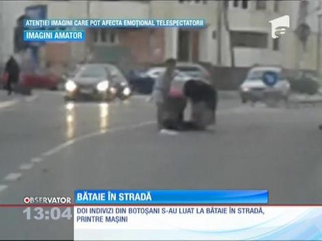 Bătaie pe o stradă din Botoşani