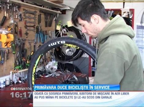 Primăvara duce bicicliștii în service