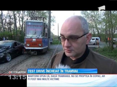 Test drive încheiat în tramvai