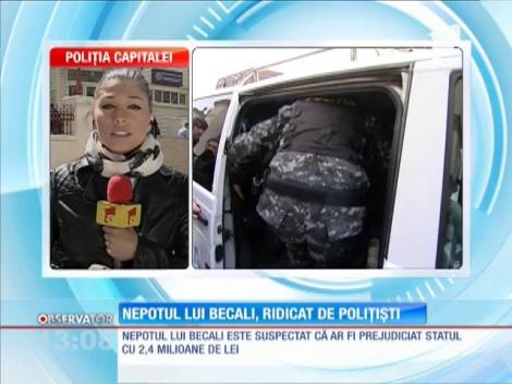 Nepotul lui Gigi Becali, ridicat de poliţişti