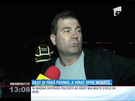 Beat şi fără permis, a virat spre moarte