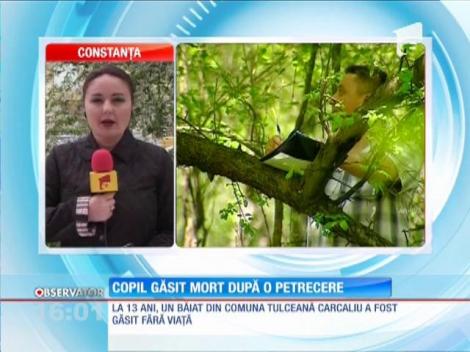 Copil găsit mort după o petrecere