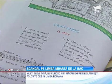 Scandal pe limba moartă de la BAC