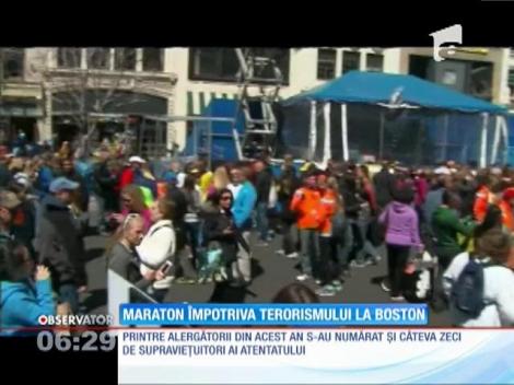 Maraton împotriva terorismului organizat la Boston