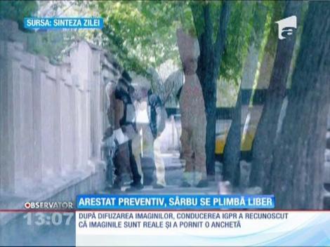 Arestat preventiv, Adrian Sârbu se plimbă liber