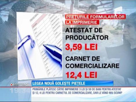 Legea nouă goleşte pieţele