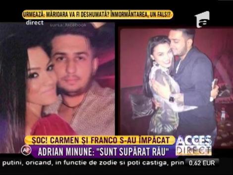 Şoc! Şoc! Şoc! Carmen Minune s-a împăcat cu fostul iubit, Franco