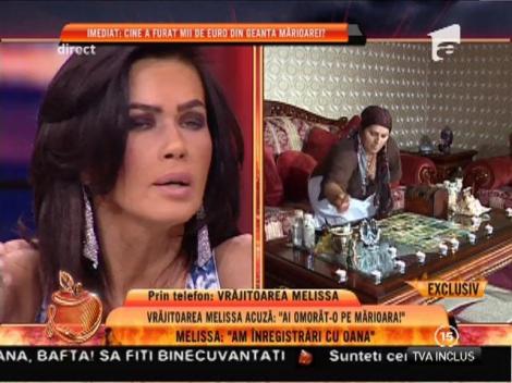 Vrăjitoarea Melissa: ”Oana Zăvoranu o să ajungă la pușcărie. Am înregistrări”