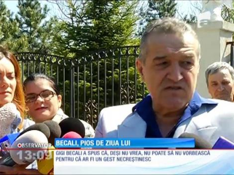 Gigi Becali, pios de ziua lui