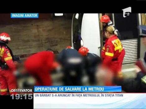 Tentativă de sinucidere la staţia de metrou Titan