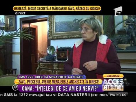 Oana Zăvoranu, faţă în faţă cu menajerele mamei sale!