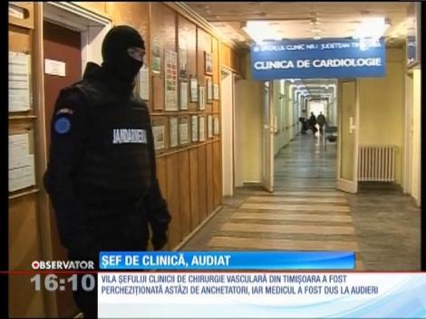 Vila unui cunoscut medic şi Şeful Clinicii de Chirurgie Vasculară de la Spitalul Judeţean din Timişoara a fost percheziţionată