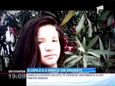 O copilă s-a sinucis din dragoste