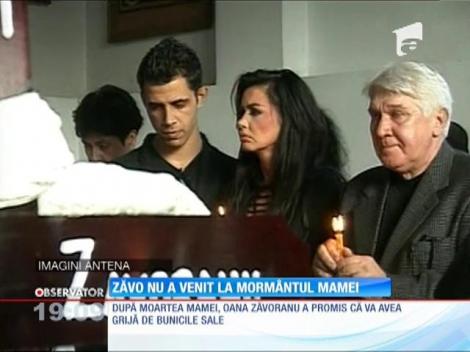 Oana Zăvoranu nu a venit la mormântul mamei