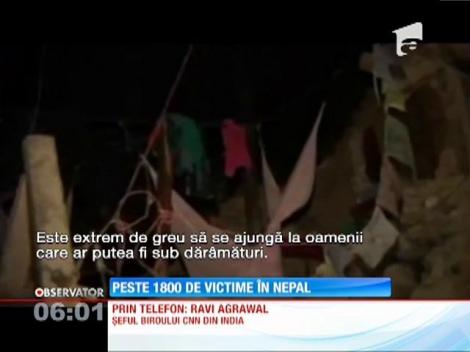 Peste 1800 de victime în Nepal
