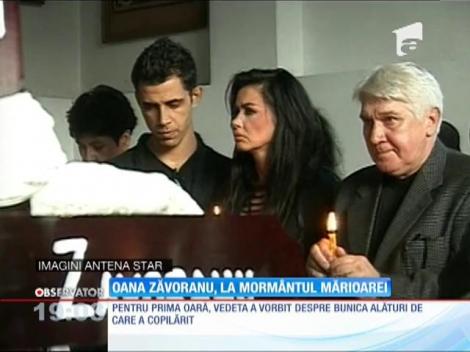 Oana Zăvoranu, la mormântul Mărioarei