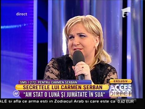 Carmen Șerban s-a întors bolnavă din vacanța din SUA
