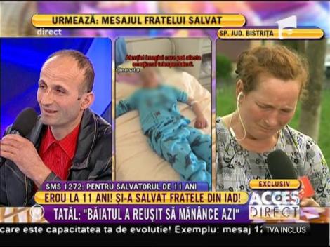 La doar 11 ani și-a salvat fratele din flăcări