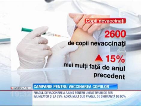 Campanie pentru vaccinarea copiilor