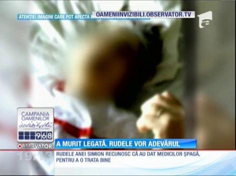 A murit legată de pat, rudele vor adevărul