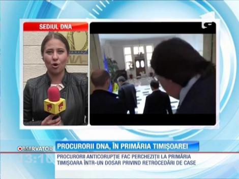 Procurorii DNA, în primăria Timişoarei