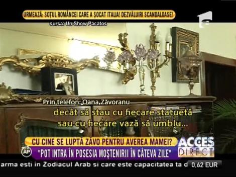 Oana Zăvoranu se pregăteşte să devină stăpâna întregii averi lăsate de mama ei