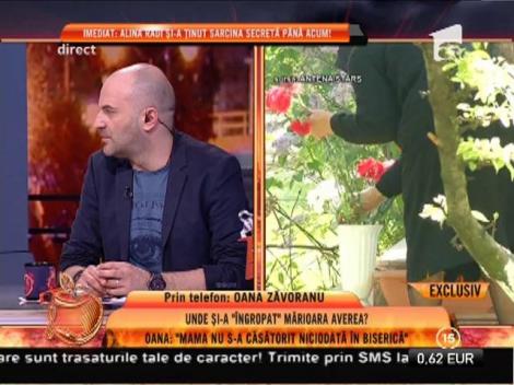 Oana Zăvoranu: "Mama îşi dorea să fie incinerată!"