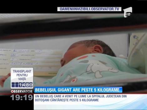 Bebeluşul gigant are peste 5 kilograme