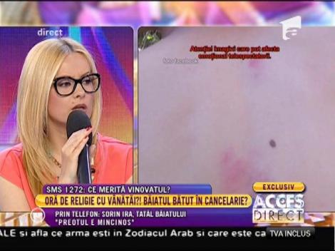 Mama copilui bătut de profesorul de religie: ”Colegii lui Andrei au fost amenințați”