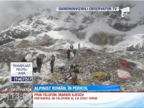Alpinist român, în pericol