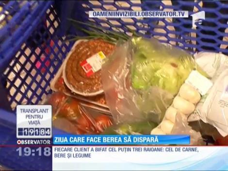 Românii și-au umplut coşurile până la refuz