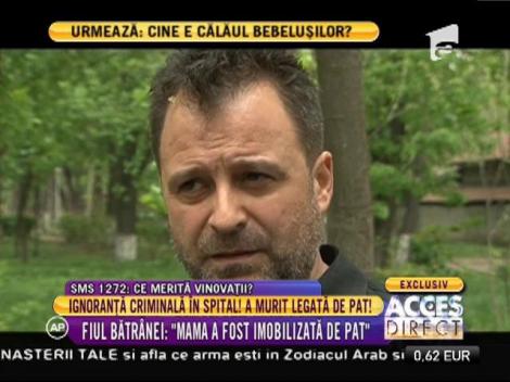 Ignoranță criminală în spital. A murit legată de pat!