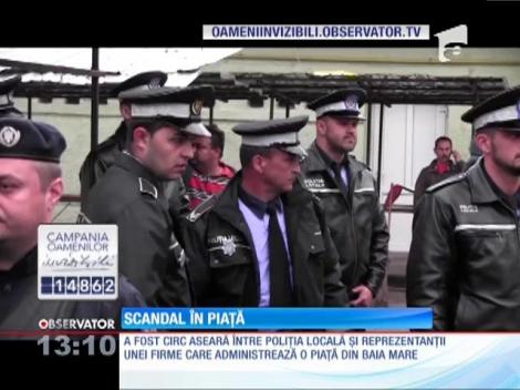 Scandal într-o piaţă din Baia Mare