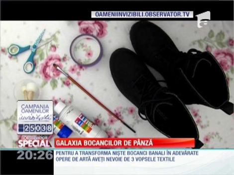 SPECIAL! Galaxia bocancilor de pânză