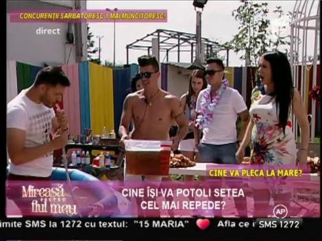 Întrecere de băut bere fără alcool!