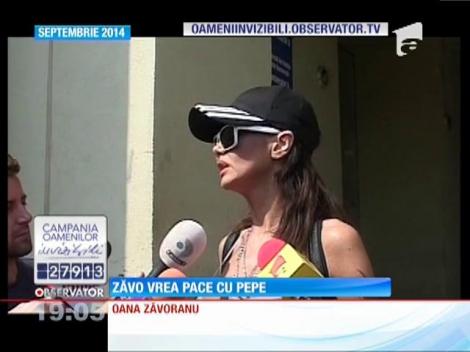 Oana Zăvoranu vrea să facă pace cu Pepe