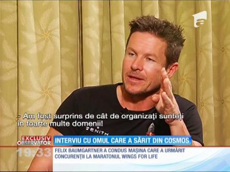 Interviu cu Felix Baumgartner, primul om care a sărit din cosmos