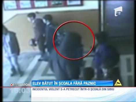 Elev bătut în şcoala fără paznic