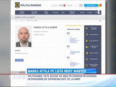 Fostul deputat Marko Attila Gabor, pe lista celor mai căutaţi infractori