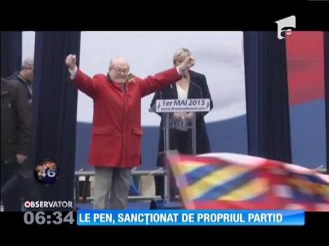 Jean-Marie Le Pen, sancționat de partidul creat chiar de el