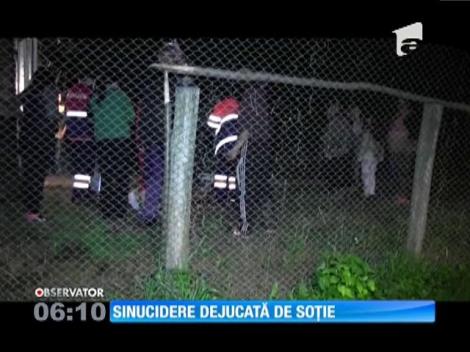 Sinucidere dejucată de soție