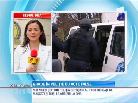 Suspiciuni de avansări în grad făcute cu acte false la Poliția Botoşani
