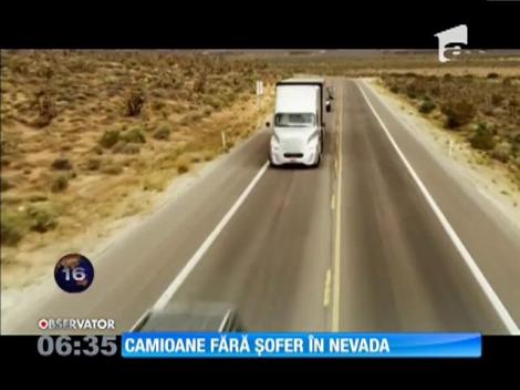 Camioane fără șofer pe şoselele din Nevada