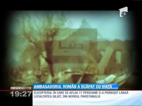 Elicopter în care se află şi ambasadorul român în Pakistan, prăbuşit