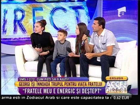 Georgiana, micuța contorsionistă: "Fratele meu e deștept și plin de energie"