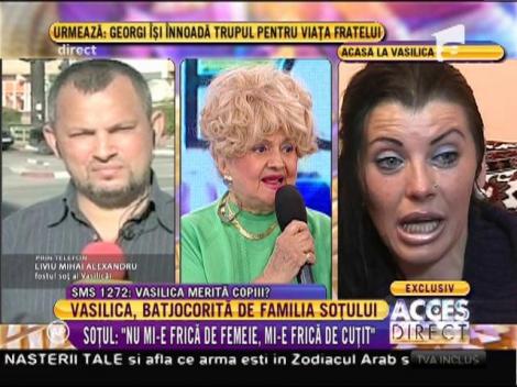 Liviu Mihai Alexandru, fostul soț al Vasilicăi: "A venit cu tupeu și a început să strige!"