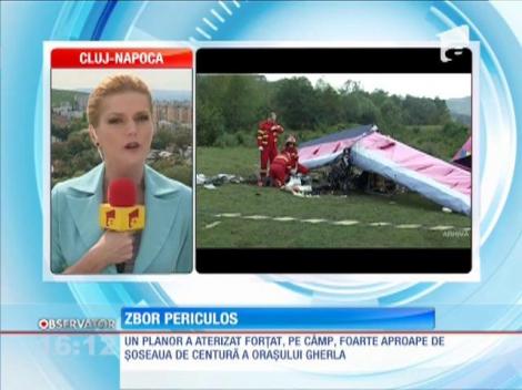 Un planor a aterizat forțat lângă orașul Gherla