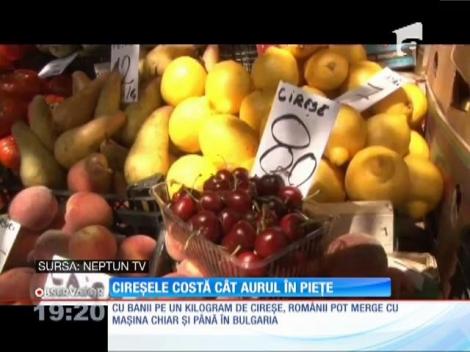 În piețe cireșele costă cât aurul