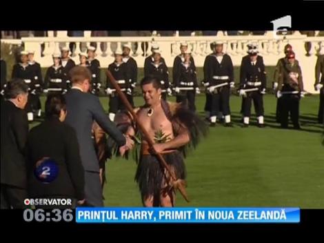 Prinţul Harry, primire tradiţională în Noua Zeelandă